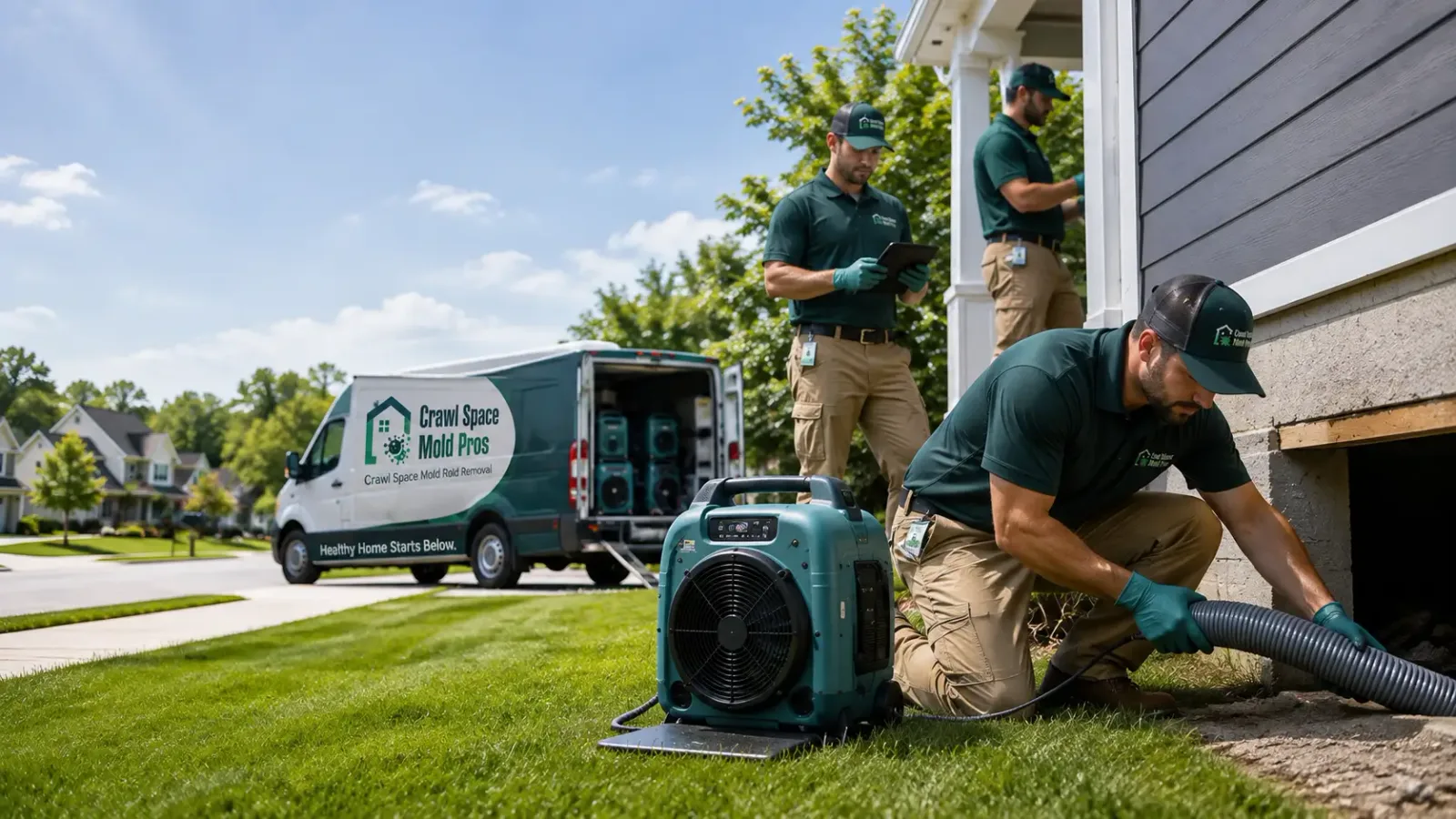 Crawl Space Mold Removal in Bloomington, IL